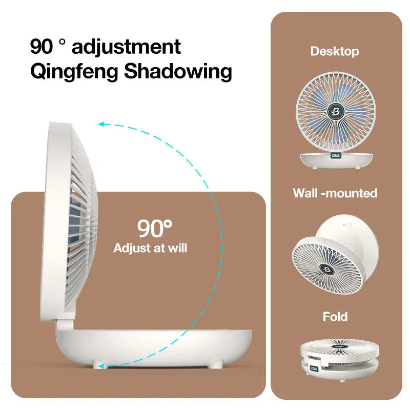 Verstellbarer 2-in-1 Ventilator für Wand & Tisch Mivoza Deutschland