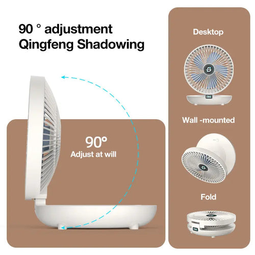 Verstellbarer 2-in-1 Ventilator für Wand & Tisch Mivoza Deutschland