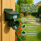 Solar Bird Repellent with PIR Sensor – Bird of Prey Calls Against Pigeons