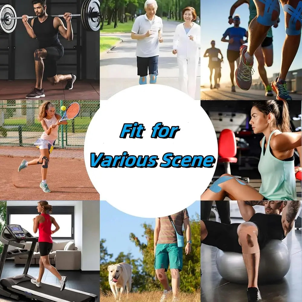 Vorgeschnittenes Kinesiologie-Tape für Knie – Atmungsaktiv & komfortabel Mivoza Deutschland