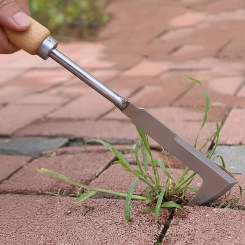 Stainless Steel L-Shaped Weeding Hoe for Precise Gardening