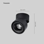 LED ceiling spotlight black and white – swivel and modern