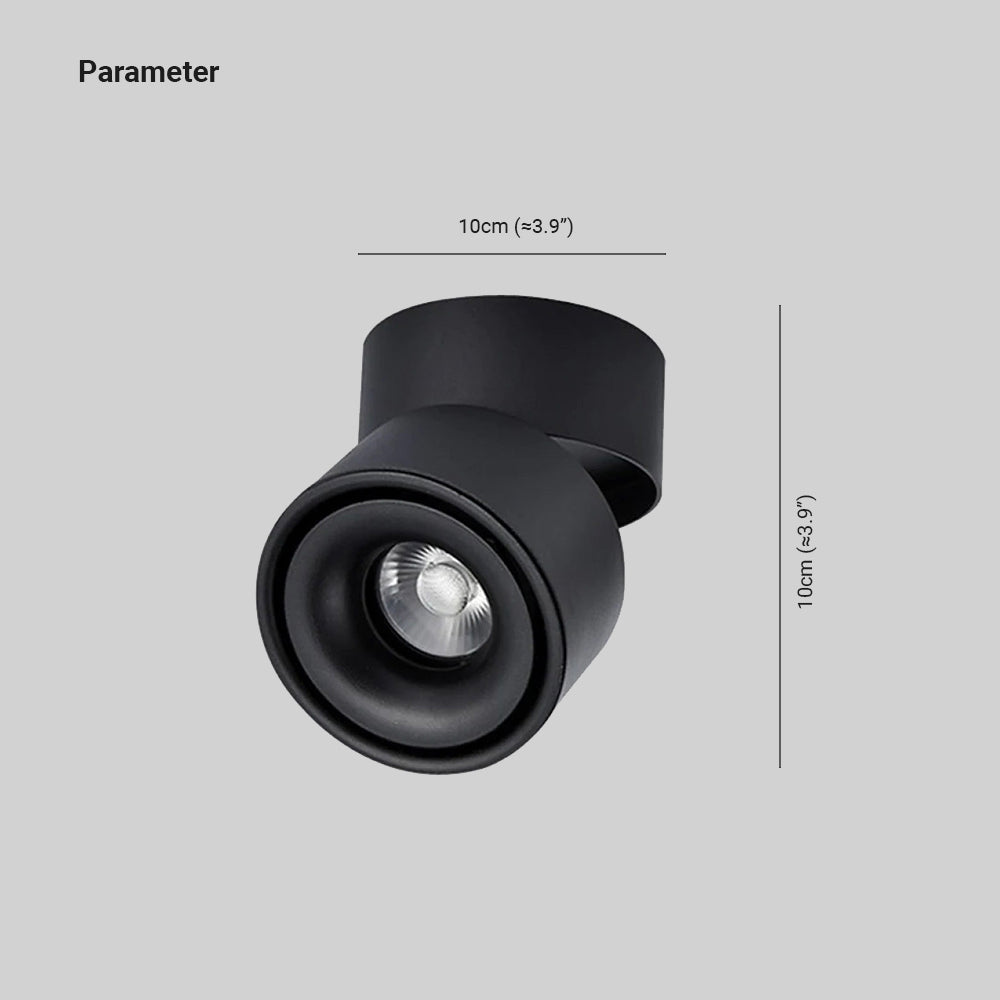 LED ceiling spotlight black and white – swivel and modern