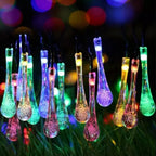 Solar-Lichterkette Tautropfen mit LED-Beleuchtung