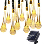 Solar-Lichterkette Tautropfen mit LED-Beleuchtung
