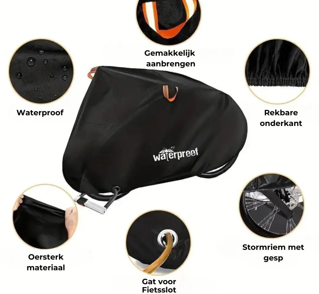 Fahrradabdeckung wasserdicht mit UV-Schutz und Schlossöffnung