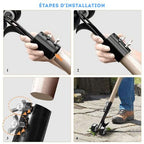 Rolling weed puller – back-friendly for sidewalks and joints