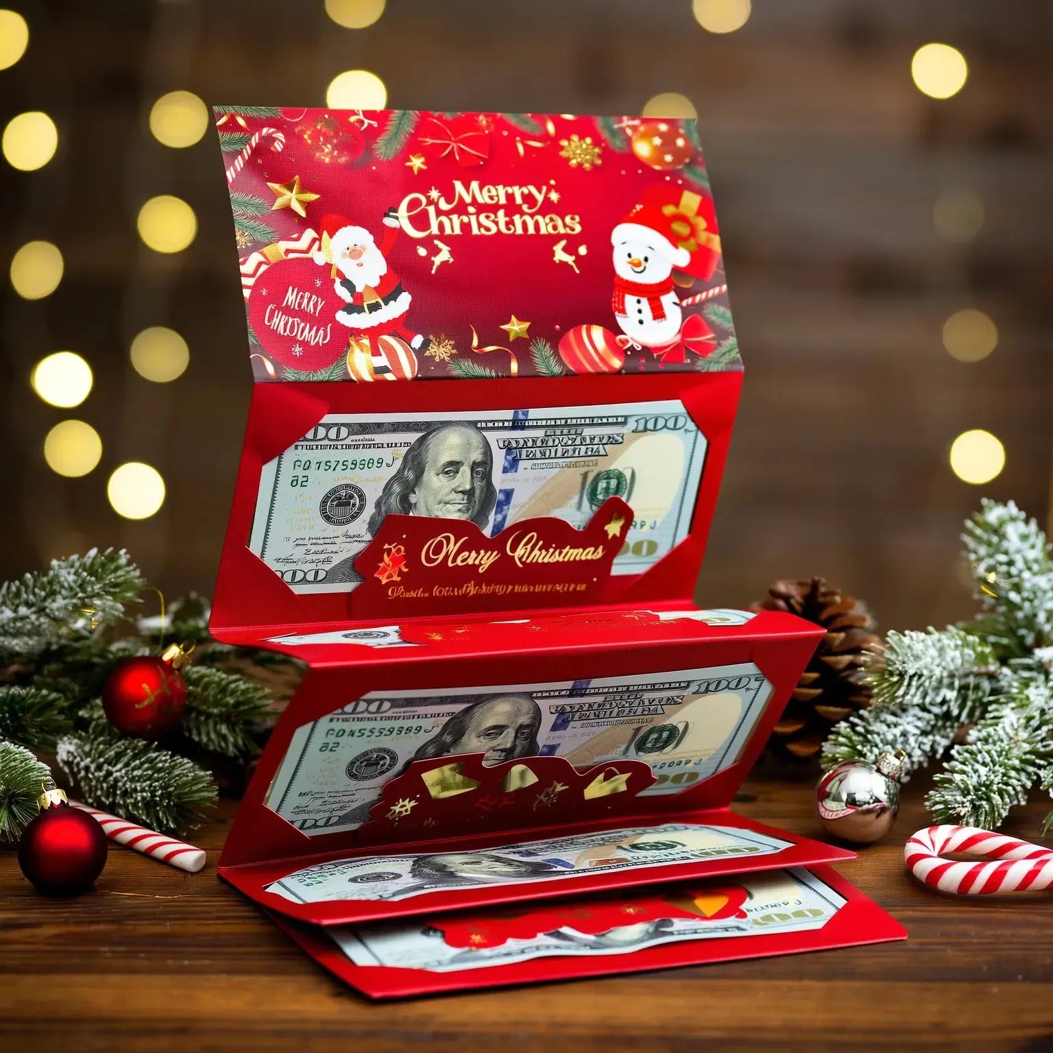 Weihnachts-Geldkuverts – Stilvoll schenken mit festlicher Eleganz (2er-Set) Mivoza Deutschland