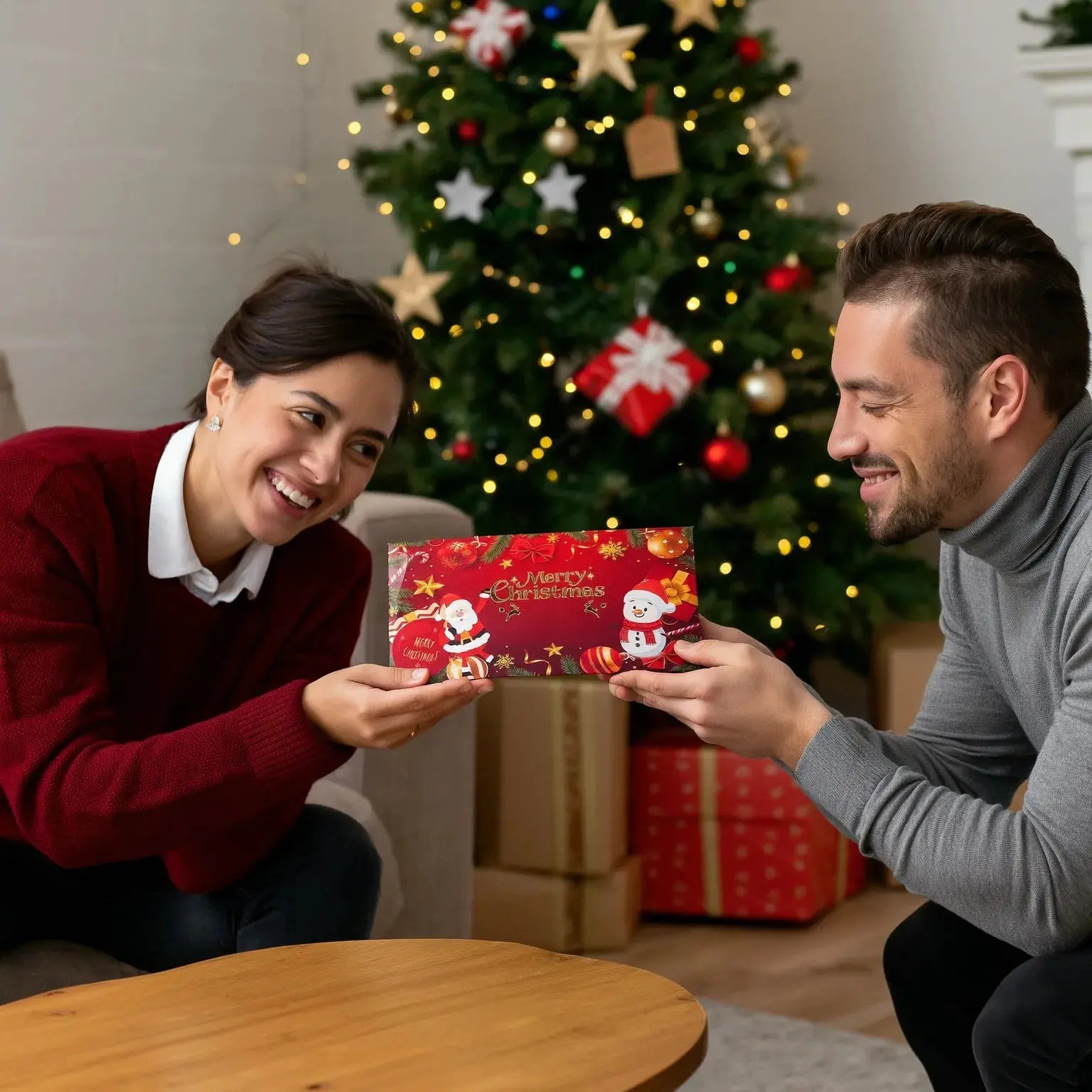 Weihnachts-Geldkuverts – Stilvoll schenken mit festlicher Eleganz (2er-Set) Mivoza Deutschland