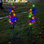 Wetterfester Solar-Weihnachtsbaum — Strahlend schön für verschneite Wintertage Mivoza Deutschland
