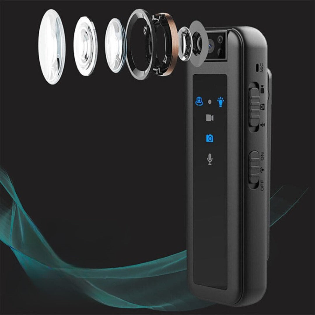 Mini camera with clip – Compact HD recording for on the go