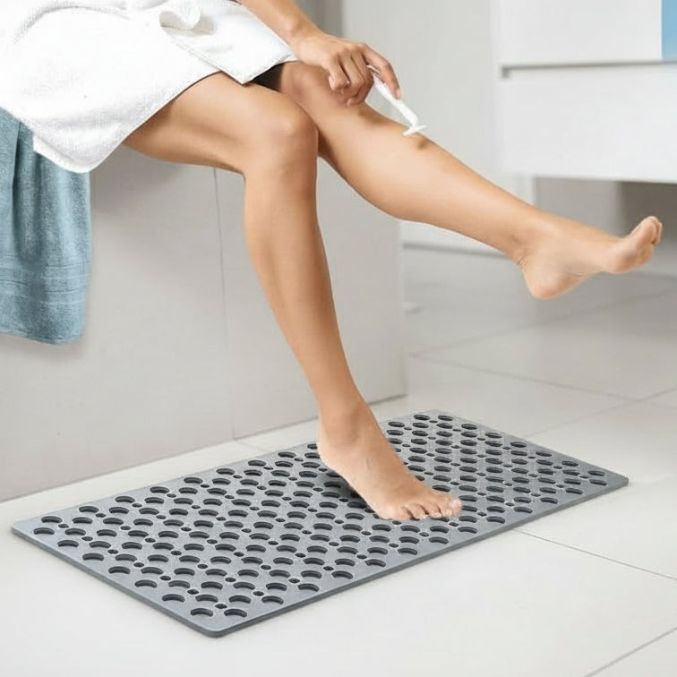 Duschmatte mit Ablauflöchern – rutschfest und hygienisch