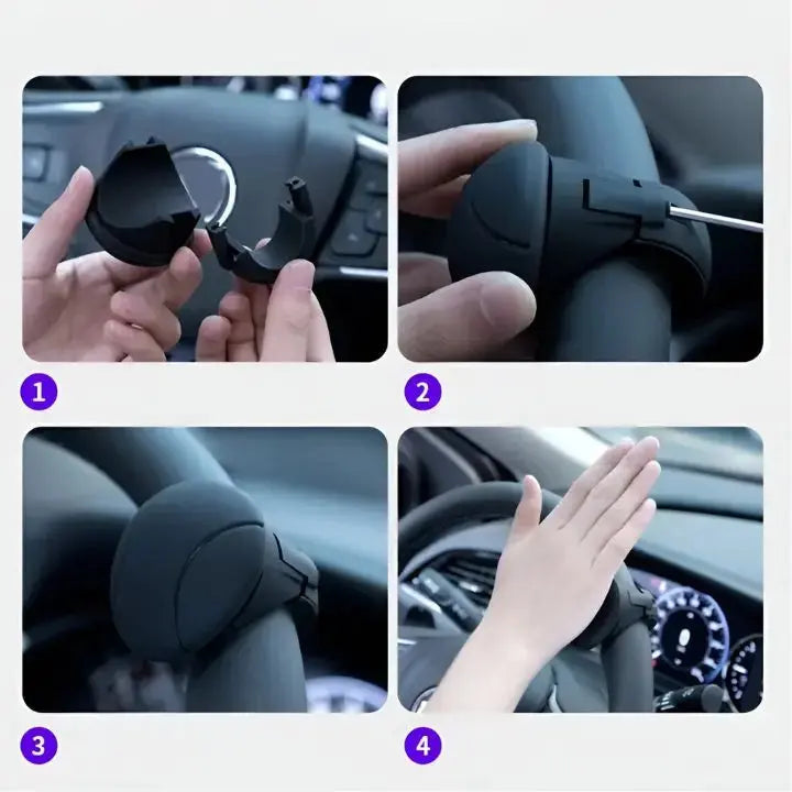 Steering wheel assist for easier turning and better control
