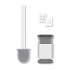 Silicone Toilet Brush with Holder – Wall-Mountable, Quick-Drying