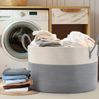 Woven Storage Basket XL – Laundry and Toy Organizer