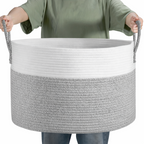 Woven Storage Basket XL – Laundry and Toy Organizer