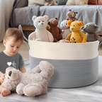 Woven Storage Basket XL – Laundry and Toy Organizer