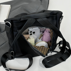 Anti-theft backpack with hidden zippers