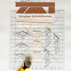 Quilt cutting aid with non-slip grip surface cm