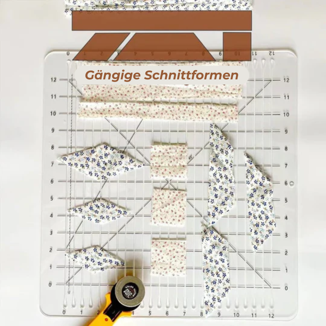 Quilt Cutting Ruler with Non-Slip Handle cm