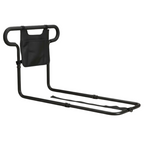 Bed rail assist handle with storage pouch, height-adjustable, up to 136 kg