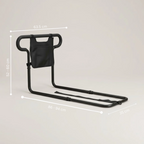 Bed rail assist handle with storage pouch, height-adjustable, up to 136 kg