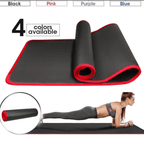 Extra Thick 1 cm Yoga Mat with Non-Slip Surface