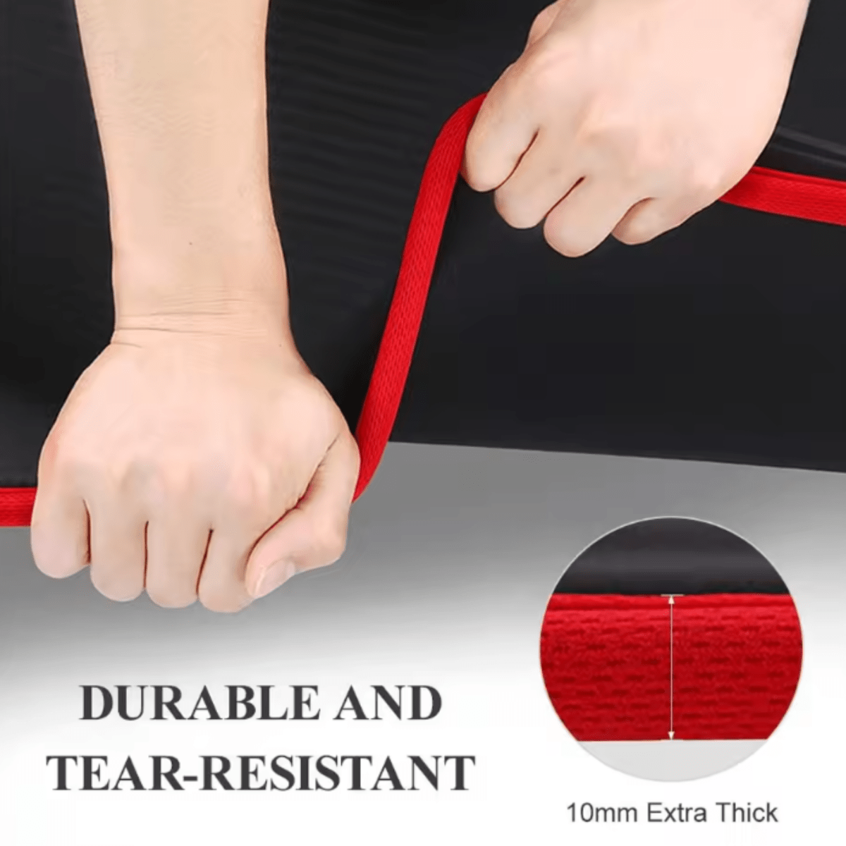 Extra Thick 1 cm Yoga Mat with Non-Slip Surface