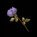 Crystal rose with gemstone – Handmade decoration