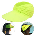 Foldable sun hat with UV protection and wide brim