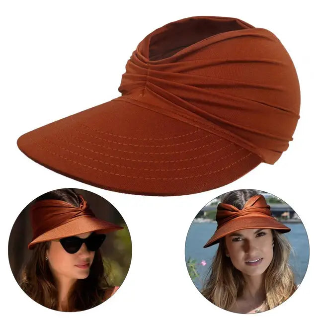Foldable sun hat with UV protection and wide brim