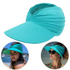 Foldable sun hat with UV protection and wide brim