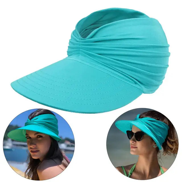 Foldable sun hat with UV protection and wide brim