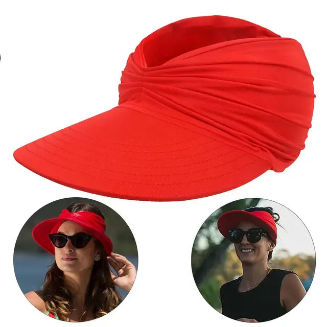 Foldable sun hat with UV protection and wide brim