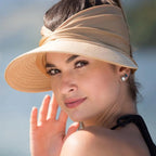 Foldable sun hat with UV protection and wide brim