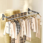 Foldable wall dryer with 180° swivel function