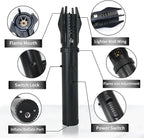 Gas lighter with 360° nozzle and metal housing