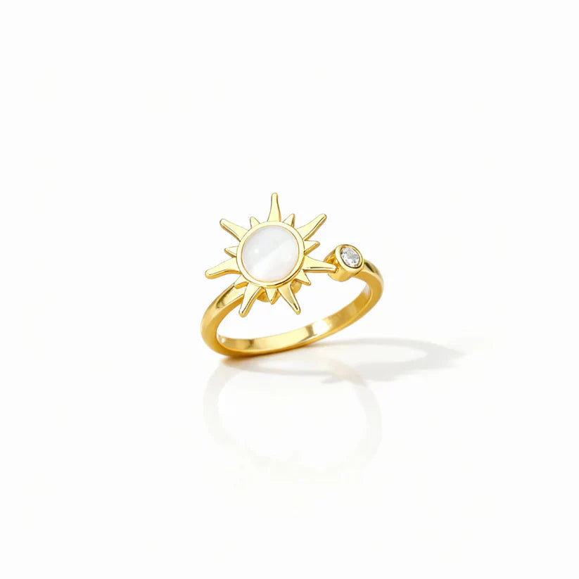 Adjustable Fidget Ring – Rotating Band, Polished Stainless Steel