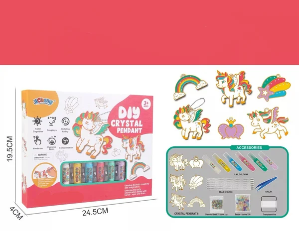 Kristall-Bastelset – Kreative DIY-Schmuckanhänger für Kinder