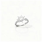 Adjustable Fidget Ring – Rotating Band, Polished Stainless Steel