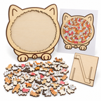 Katzenpuzzle Holz 135 Teile – Ungewöhnliche Formteile