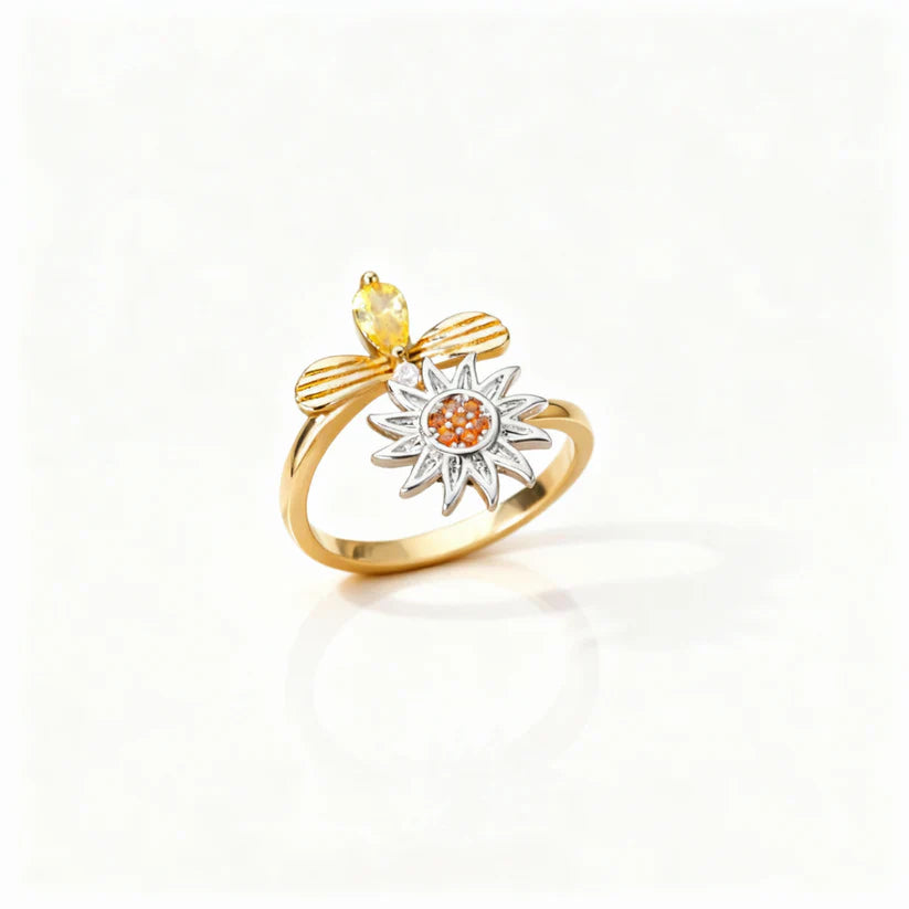 Adjustable Fidget Ring – Rotating Band, Polished Stainless Steel