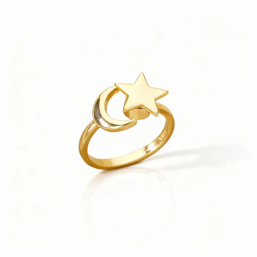 Adjustable Fidget Ring – Rotating Band, Polished Stainless Steel