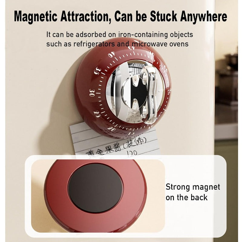 Küchentimer mechanisch mit Magnethalterung