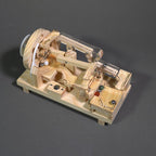 Holz-Kugelbahn Mechanisches Bauspiel mit Zahnrädern