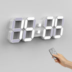 3D LED Wanduhr Digital mit Fernbedienung