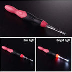 LED Crochet Hook Set with Interchangeable Heads – 2.5 to 8.0 mm