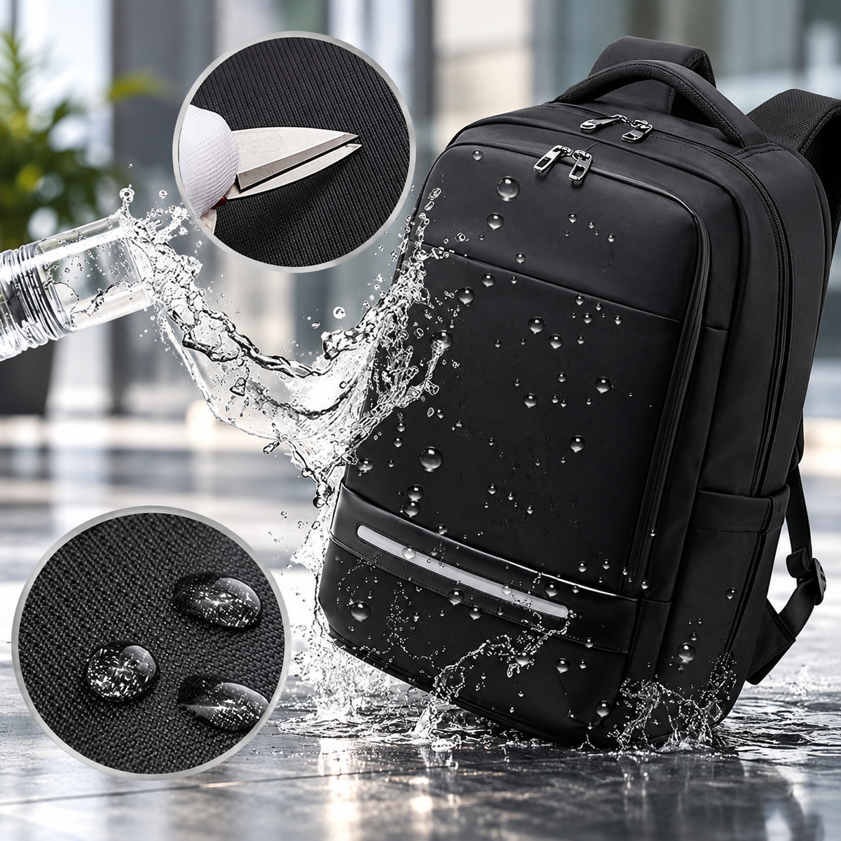 Reiserucksack erweiterbar mit Laptopfach
