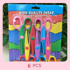 Pattern Scissors Set with 6 Scissors – Decorative Cuts for Kids