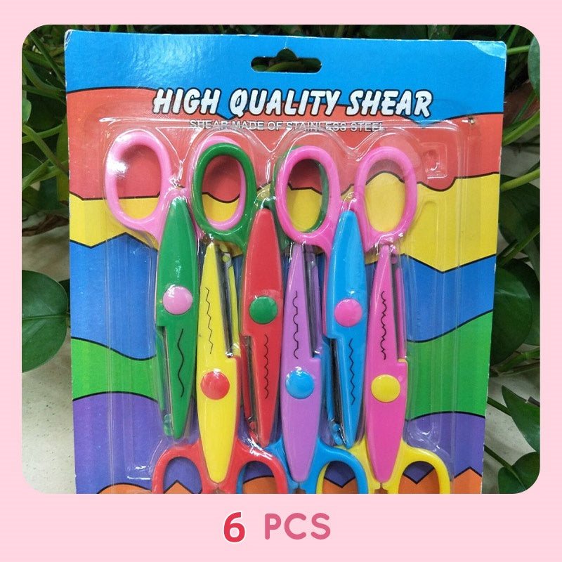 Pattern Scissors Set with 6 Scissors – Decorative Cuts for Kids